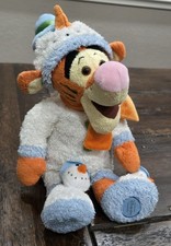 Disney Store Exclusive 15" Plush Winter Tigger Snowman Outfit Costume