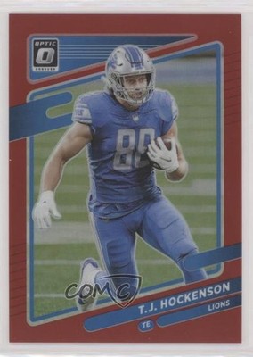 2021 Panini Donruss Optic Red Prizm 7/99 TJ Hockenson #83 8em