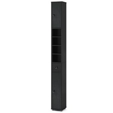 Slim Bathroom Tall Cabinet Freestanding Floor Storage Cabinet Organizer