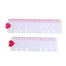 Plastics Loose Leaf Hand Ledger Ruler Clear Scale Measuring Ruler  Student