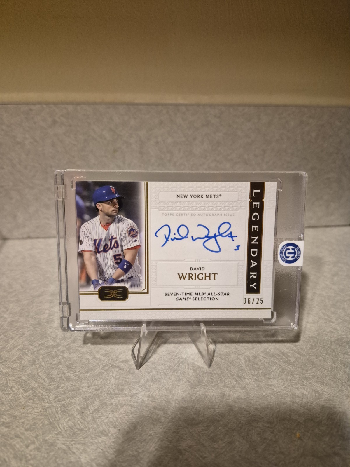 2024 Topps Definitive Collection - Legendary Autographs David Wright #LAC-DW /25