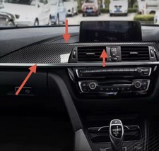PASST F�R BMW M3 F80 M4 F82 F83 ECHT KOHLEFASER INNENAUSSTATTUNG ARMATURENBRETT ABDECKUNG VERKLEIDUN