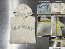 Old Navy Womens Size Medium M Oatmeal Heather Pullover Hoodie Sweatshirt Gray