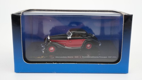 Busch H0 38492 MB 320n Cupé Combinado (W142) Negro, Rojo | Condition: Gebraucht
