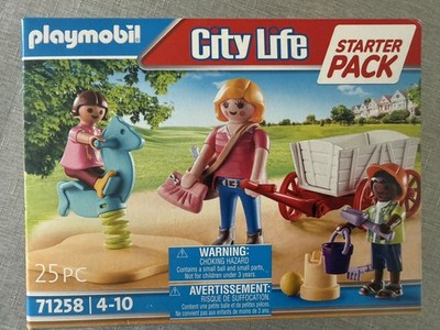 PLAYMOBIL City Life Starter Pack Erzieherin mit Bollerwagen Spielzeug 71258