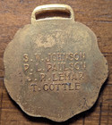 Wyoming IOOF Odd Fellows Grand Representatives Brass Watch Fob — photo 2