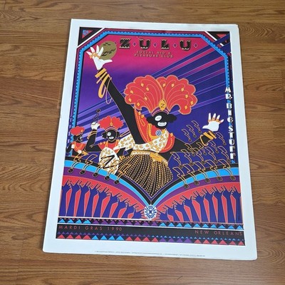 Vintage Poster Zulu Social Aid & Pleasure Club Mardi Gras New