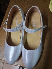 Tanzschuhe Silberfarben Größe 41 Absatzhöhe 3,5 cm ungetragen