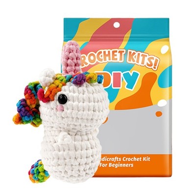 DIY Crochet Kit for Beginners Amigurumi Animal Starter Set w/ Video Tutorials