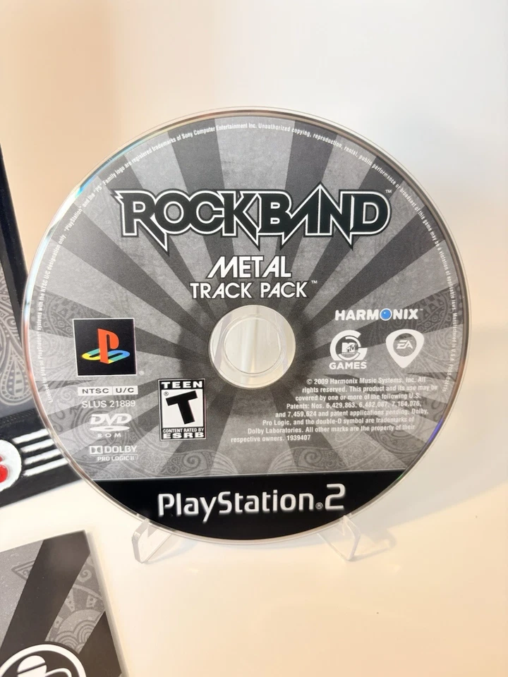 Rock Band: Metal Track Pack PS2 PlayStation 2 Complete CIB w/ 1yr Warranty - Image 2 of 4