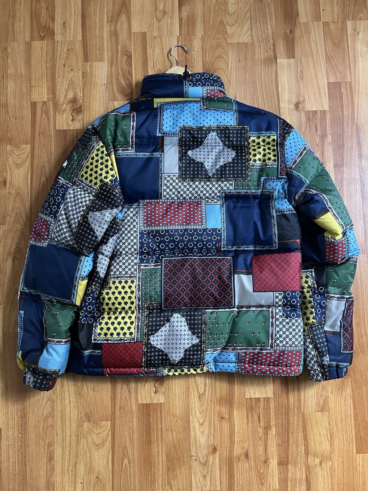Stussy Puffer Patchwork Multicolor Jacket Size S - image 2