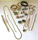 LOT Vintage Estate COSTUME JEWELRY Signed CORO Earrings Juliana AVON
