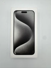 Apple iPhone 15 Pro Max Empty Box White Titanium 256GB OEM Packaging