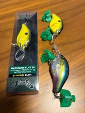 Marunomi Flat 60 3-Piece Set Chrome/Black Shad & Kihada Wakasagi Fishing Lures
