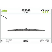 Scheibenwischer vorne links für Honda Civic 4 ED EC CR-V 1 RD Prelude | 2426646