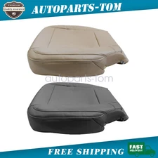 For 2015-2017 Ford F150 Lariat Bottom Leather Seat Cover Black / Tan HC or HB