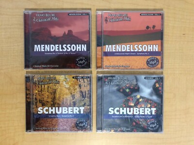 Mendelssohn & Schubert Classical Music CDs Lot of 4 - New Sealed! 