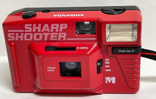 VTG Miranda Sharp Shooter 35mm Film Camera Lens 33mm Fixed Focus Manual Wind RED