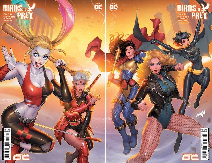 BIRDS OF PREY #2 (DAVID NAKAYAMA B C CONNECTING VARIANT SET)(2023) COMIC  DC