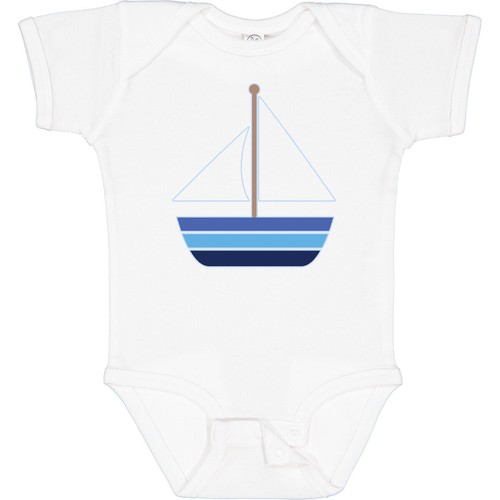 Inktastic Sailboat Nautical Sailing Infant Creeper Sailor Boats One-piece Hws