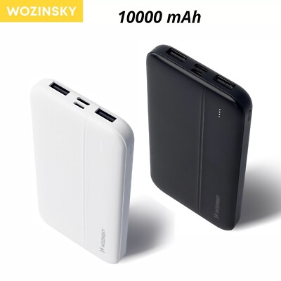 Powerbank Li-Po 10000mAh Leuchtdioden 2 x USB Handy-Ladegerät Wozinsky