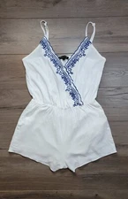 Kendall & Kylie Women's Romper Size:S Color:White 100% Rayon 100%Cotton Linning 