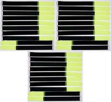 30x Taśma na rzep Opaski kablowe 30 cm x 25 mm Neon żółty Taśmy na rzep Taśma kablowa Oczko