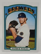 2021 Topps Heritage High Number Baseball Base Rookie #674 Patrick Weigel RC