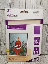 Crafters Companion Christmas Festive Candle 3D Embossing Folder & Stencils