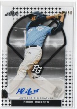 2018 Leaf Perfect Game National Showcase Base Autos Black /50 Aaron Roberts Auto