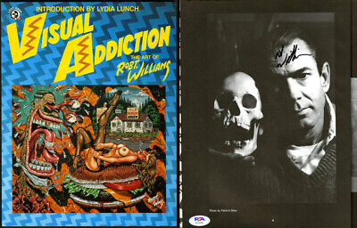 VISUAL ADDICTION ROBT.Ｗilliams Robert Robt Williams SIGNED Visual Addiction SC PSA/DNA