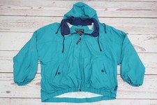 Vintage Pacific Trail Windbreaker Jacket XL Full Zip Up Teal