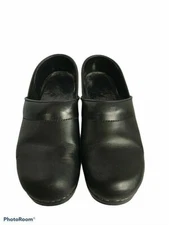 Dansko Womens Clogs Shoes Black Comfort Slip Ons 7 EUR 37