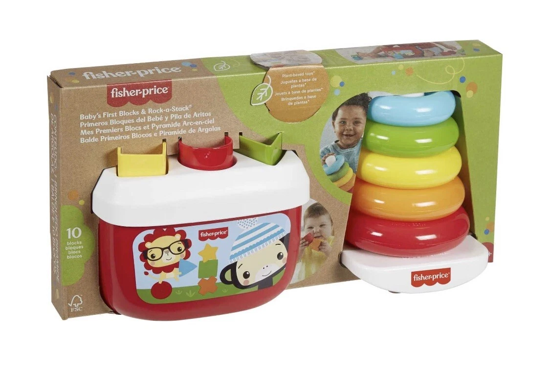 he equivocado Inmunizar Proponer Fisher-Price Baby's First Blocks and Rock-a-Stack gift set, 2 plant-based toys | eBay he equivocado Inmunizar Proponer Fisher-Price Baby's First Blocks and Rock-a-Stack gift set, 2 plant-based toys | eBay