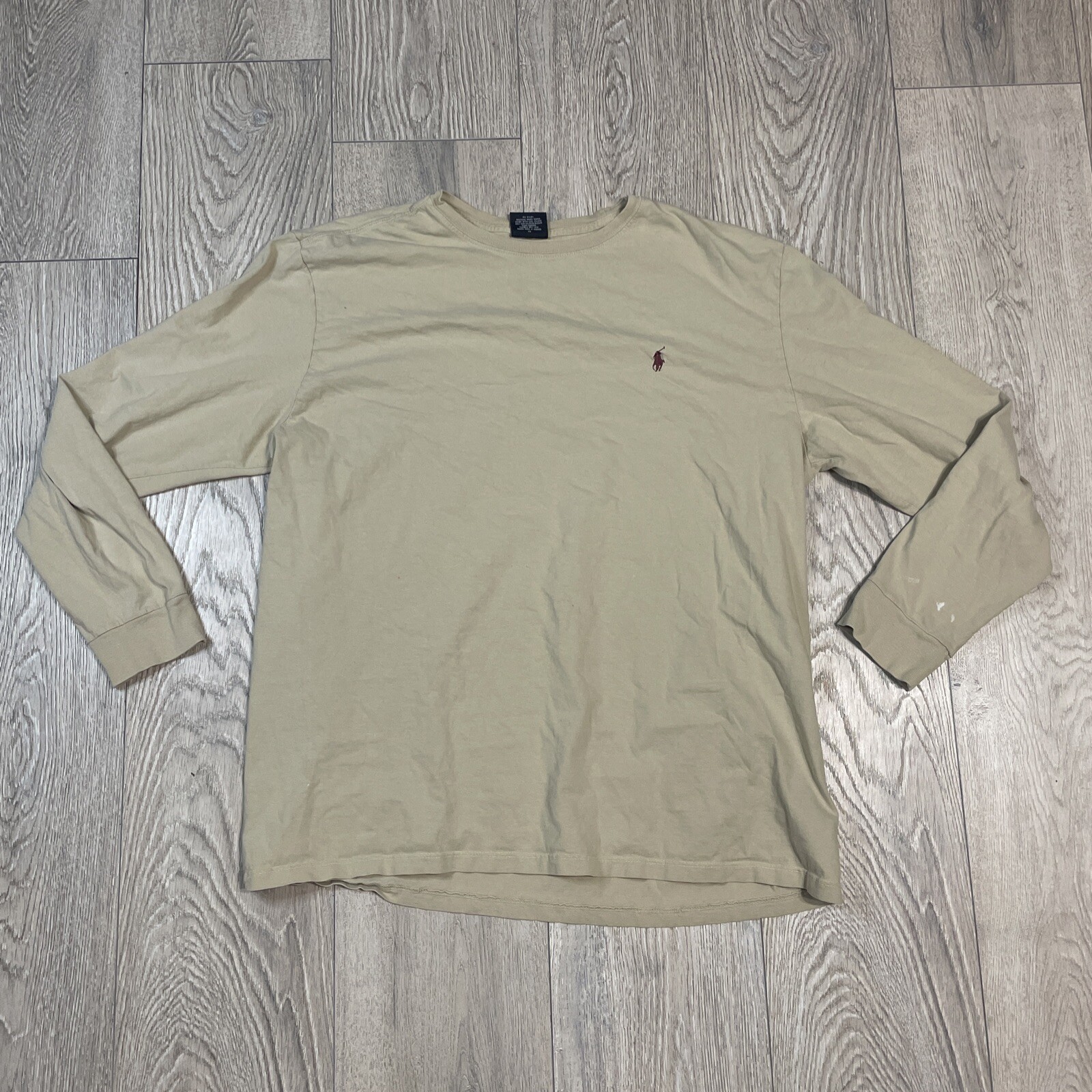 Polo Ralph Lauren camicia uomo XL vintage manica lunga maglietta pony preppy anni 90