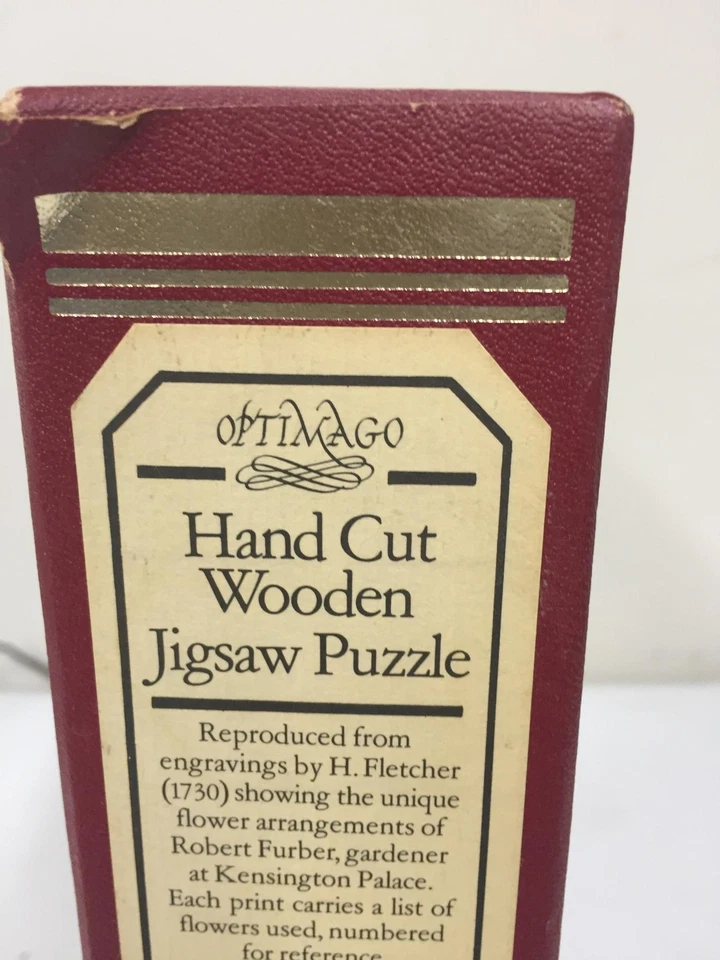 Optimago Furber 花雕 12 号手工切割老式木制拼图 — 第 3/4 张图片