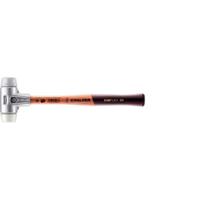 HALDER SIMPLEX-Schonhämmer 3137.030 Hammer Gummihammer Softhammer geräuscharm