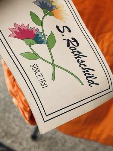 Vtg NOS 80s 90s Kids Rothschild Orange Full Zip Windbreaker Jacket Logo XL 16 - Picture 13 of 13