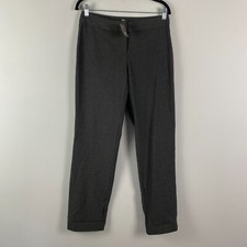 J. Jill Straight Leg Pants Size 4 Graphite Heather Gray Stretch Mid Rise