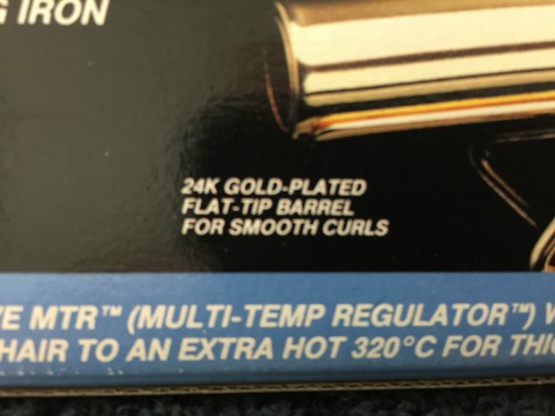 BELSON GOLD 'N HOT 3/4" PROFESSIONAL MARCEL-GRIP CURLING IRON-24K GOLD PLATED - Picture 8 of 11