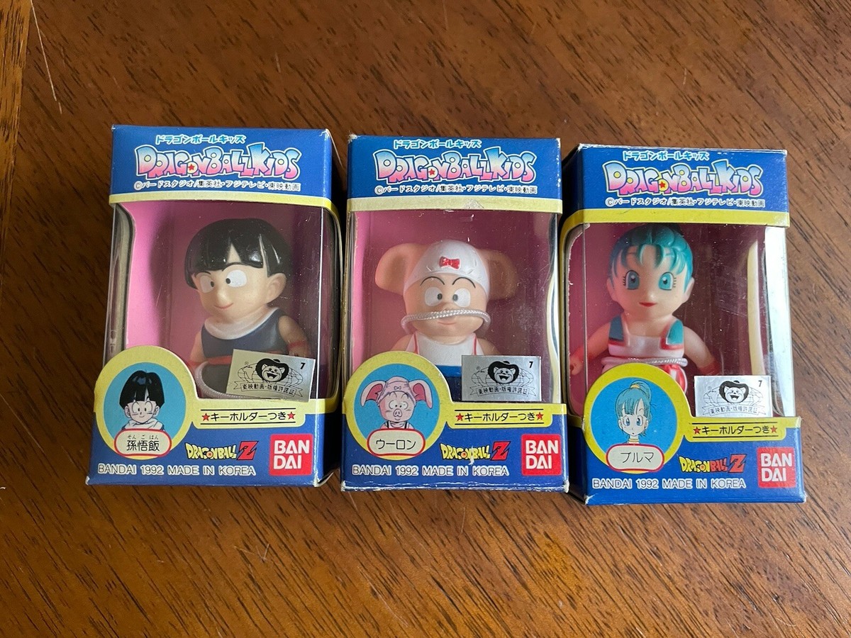 Bandai DRAGON BALL Vintage Keychain Set Of3 1992 Bulma Son Gohan 