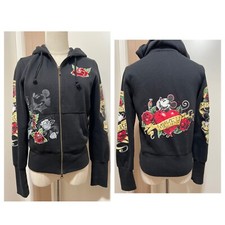 Disney Mickey Mouse Authentic Original Vintage Rose Sweatshirt Hoodie Retro S