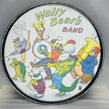WALLY BEAR's BAND kids side drum Noble & Cooley marching bass 1960s ostrich