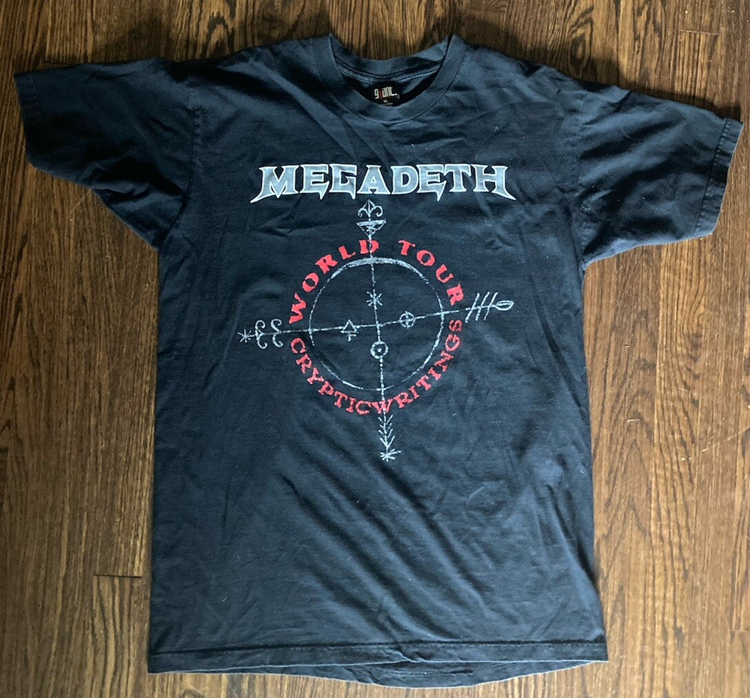 1990s Megadeth — Cryptic Writings vintage concert t-shirt