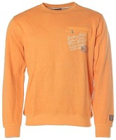 Kitaro Herren Sweatshirt Sweater Rundhals Brusttasche M Orange K1627