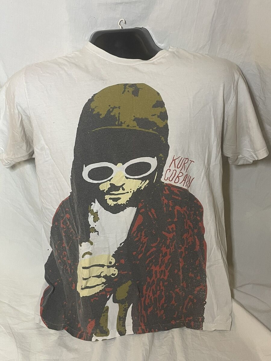 Vintage Kurt Cobain T Shirt Sz L Nirvana | eBay Vintage Kurt Cobain T Shirt Sz L Nirvana | eBay
