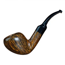 Briar Tobacco Pipe Cumberland Stem Handmade Freehand Pipe Wooden Smoking Pipe 