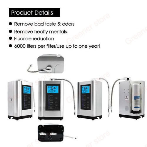 Alkaline Water Ionizer Purifier Machine Touch LCD Control 6000L Washer Display - Picture 15 of 16