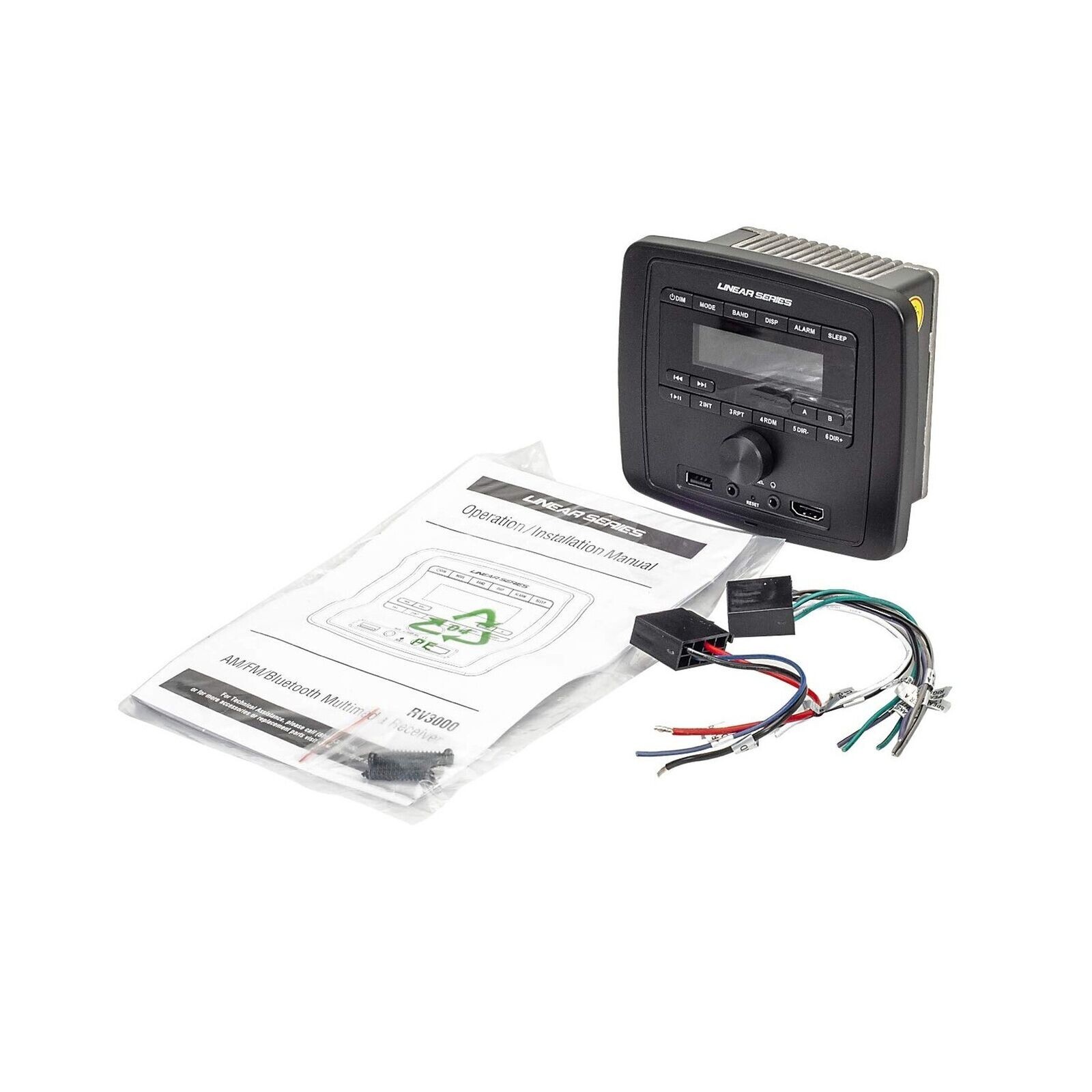 Magnadyne RV3000 Mount DECKLESS AM/FM/Bluetooth Multimedia Receiver NEW App