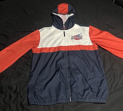 Mitchell & Ness Houston Rockets NBA Margin of Victory Windbreaker, Men s Large